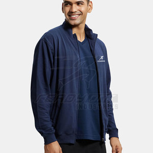 Chaqueta elástica de invierno para hombre para gimnasio o entrenamiento, mangas ajustadas y cremallera duradera de longitud completa - Product Image 2