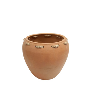 Florero redondo hecho de arcilla decorativa para el hogar, florero acrílico de Color Natural para decoración de jardín y Hotel personalizado - Product Image 4