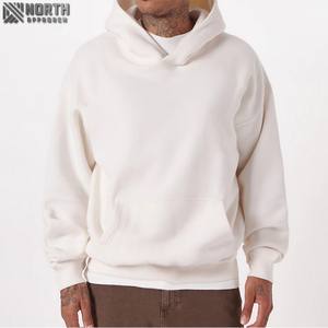 Sudaderas con capucha de invierno holgadas personalizadas 100% algodón French Terry Unisex de alta calidad logotipo personalizado bolsillo transpirable sin cuerda - Product Image 1