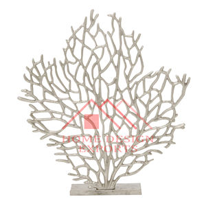 Mesa de aluminio fundido con acabado dorado, escultura abstracta, Decoración de mesa de oficina y sala de estar para el hogar a precio mayorista - Product Image 6