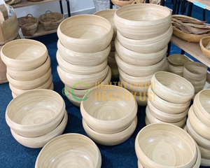 LA MEJOR VENTA de cuencos de bambú hilado, cuencos de fibra de bambú personalizados, cuencos de ensalada de bambú, cuencos de bambú naturales de Eco2go Vietnam - Product Image 6