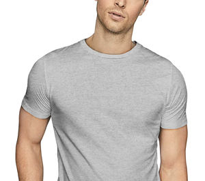 Verano hombres moda algodón palangre Hip Hop longitud extendida camiseta Casual - Product Image 3