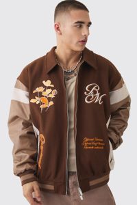 Chaqueta Bomber Varsity Personalizada con Logotipo para Hombre, Chaqueta de Invierno de Seda Satinada en la Parte Delantera, Ropa de Calle Cortavientos, Venta al por Mayor, Súper Calidad - Product Image 4