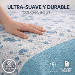 MANEMI Couvre-lit d'été mi-saison avec 1 ou 2 taies d'oreiller, différentes tailles - Product Image 3