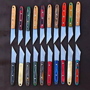 Cuchillo Utilitario de Grado Industrial Nordic Forge, Acero 12c27, Hoja Fija, Mango de Madera, Color Aleatorio, Funda de Cuero, EDC, Camping, Caza - Product Image 1