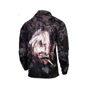 Ropa de Pesca para Hombre de Alta Calidad, Impresión Digital, Impermeable, UPF 50, Cierre de Botones, Transpirable, Cómoda, Personalizable, Spandex/Algodón - Product Image 5