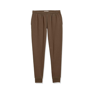 Casual Men's <b>Jogger</b> Pants Regular Fit Custom Cotton <b>Brown</b> for OEM Pockets Wholesale Waterproof Eco-Friendly Drawstring - Product Image 5