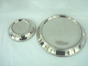 Laiton nickelé argent finition bougeoir forme ronde pour la décoration de la maison cadeau et éclairage au prix de gros - Product Image 6