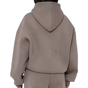 Sweat à capuche épais et épais pour hommes Sweat en coton 400Gsm Logo personnalisé Sweat à capuche surdimensionné épais en éponge française - Product Image 6