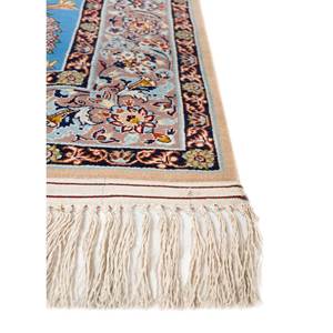 Tapis Jaipur US Gulmarg bleu, tapis en laine noué à la main, Pae-5002, motif médaillon, tapis de salon, taille 9x12, pour la décoration de la maison - Product Image 4