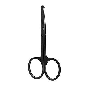 Tijeras Profesionales para Cutículas al por Mayor, Tijeras de Acero Inoxidable Negras para Maquillaje, Tijeras Rectas para Recortar Pestañas y Cutículas - Product Image 4