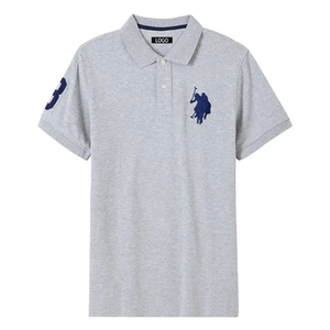 Chemises de golf décontractées pour hommes, personnalisées en gros, brodées, en coton/polyester, résistantes aux plis, respirantes, pour l'été, unies - Product Image 3