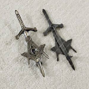 Antiguo Masonic Kilt Pin Diseño Masónico Kilt Pin ABL - Product Image 3