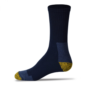 Nouveau 2023 vente en gros hommes rembourré coton Durable Work Gear Crew chaussettes avec évacuation de l'humidité Sport chaussettes de travail robustes - Product Image 5
