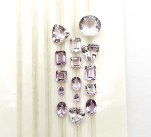 Lote de Piedras Preciosas Sueltas de Amatista Rosa Natural, Corte Mixto, 3*5-12 MM, para Joyería - Product Image 2