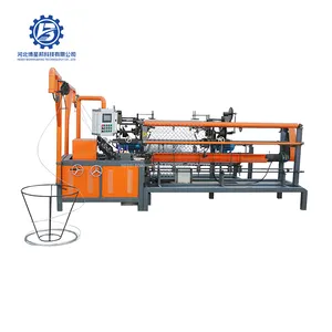 Fully automatic galvanized single wire chain link fence making machine factory low price
