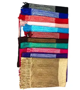 Super High Quality Viscose plain pashmina ladies pashmina scarf Indian pashmina winter scarves shawls Stole For Women