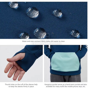 2025 Faible MOQ Balaclava à capuche zippée d'hiver, couleur unie personnalisable, style décontracté, haute qualité, 100% coton, séchage rapide, écologique - Product Image 6