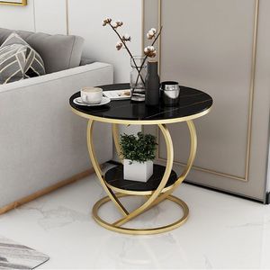 Brass <b>Gold</b> Royal Style <b>Side</b> Coffee <b>Tables</b> Decorative Transparent Glass Top Coffee Offering Office Chief <b>Side</b> <b>Table</b> - Product Image 5