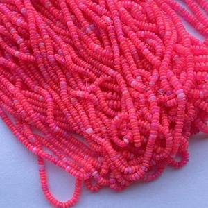 4mm naturel néon rose éthiopien opale lisse Rondelle perles de pierres précieuses cordes meilleur prix d'usine de gros Alibaba 2025 - Product Image 3
