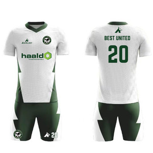 Kit de uniforme de fútbol sublimado al por mayor, conjunto completo personalizado para hombre y mujer, ropa deportiva de fútbol, camiseta de fútbol de secado rápido para jóvenes - Product Image 4