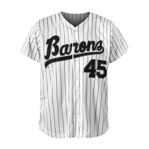 Maillot de softball personnalisé chemise de baseball boutonnée matériel en maille à séchage rapide sergé conception nom de l'équipe broderie ajustement uniforme pour jeunes USA - Product Image 2