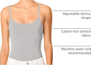 เสื้อสายเดี่ยวผ้าฝ้ายยืดหยุ่นสำหรับฤดูร้อนของผู้หญิง มีบราในตัว สายปรับได้ เนื้อผ้านุ่ม ระบายอากาศดี เหมาะสำหรับใส่ทุกวัน - Product Image 6