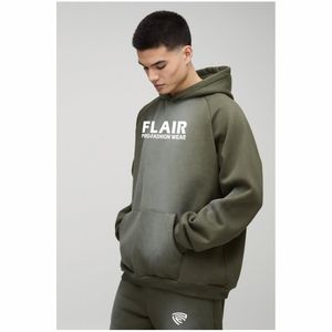 เสื้อฮู้ดสวมหัวผ้าคอตตอนออร์แกนิกสำหรับผู้ชาย, เสื้อกันหนาวแบบสวมหัวมีลายสีพื้นไซส์ใหญ่พิเศษสำหรับฤดูหนาว - Product Image 4