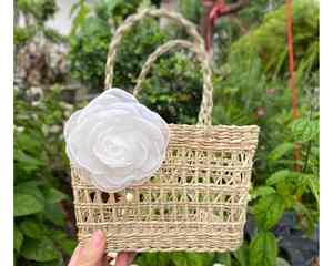 Sac naturel de jacinthe d'eau du Vietnam avec le sac lisse de jacinthe d'eau de finition disponible pour la vente en gros d'exportation et approvisionnement d'OEM - Product Image 3