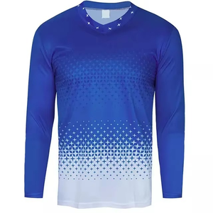 Nouveau style 2025 – Maillot d'échauffement de football personnalisé à manches longues en polyester/coton, imprimé numériquement, respirant - Product Image 1