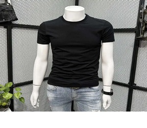 เสื้อเชิ้ตผู้ชายลำลอง เสื้อผ้าฤดูร้อน ปกเสื้อปักลาย แขนสั้น โพลีเอสเตอร์ สีพื้น แฟชั่นทันสมัย ไซส์ใหญ่ - Product Image 1
