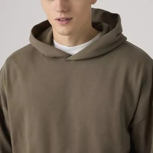 เสื้อฮู้ดดี้ผู้ชายคุณภาพสูง ผ้าฝ้ายฟลีซ 100% สำหรับฤดูหนาว ไซส์ใหญ่ ไม่หดตัว ด้านหน้าสีพื้น เป็นมิตรกับสิ่งแวดล้อม รับผลิตแบบ ODM - Product Image 2