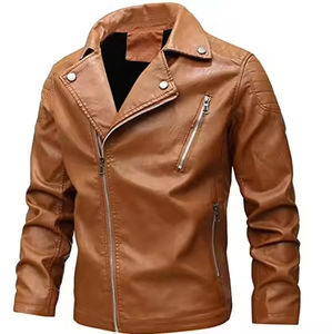 Chaqueta de Motocicleta de Cuero de Oveja Genuino para Hombre, Invierno, Impermeable, Transpirable, Tallas Grandes, Corte Ajustado, Personalizable, Venta al Por Mayor - Product Image 6