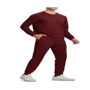 Chándal de la mejor calidad 100% algodón Fleece New Cuts and Sew Sudadera con capucha Pantalones de chándal y Sudadera con capucha Jogger Set - Product Image 2