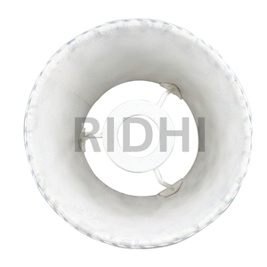 Abat-jour en coton fait main, écologique, imprimé à la main, bleu ciel, floral, Ridhi Luxury, pour éclairage décoratif d'intérieur - Product Image 5