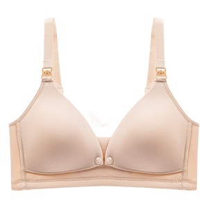 Soutien-gorge de maternité en soie de mûrier ultra-mince de meilleure qualité grande taille pour l'allaitement de tous les jours sangle réglable à double sens sans fil - Product Image 1
