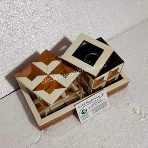 Juego de Mubkhar de Nácar de Alta Calidad, Material Orgánico, Bandeja con Incrustaciones, Quemador de Incienso, Soporte para Bakhoor, Artesanía Natural Árabe - Product Image 3