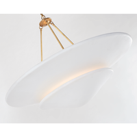 Simig Lighting Design moderne Wabi Sabi japonais Mollino Grand lustre à plusieurs niveaux Lampe suspendue en plâtre Fiori