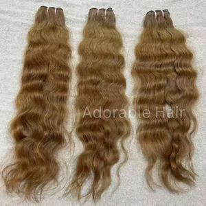 Extensiones de cabello indio ondulado rubio miel Oferta de 3 paquetes - Product Image 3