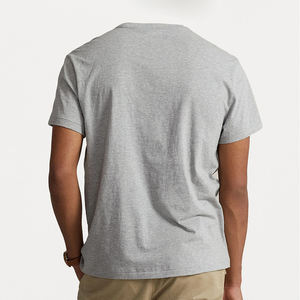 เสื้อยืดออกกำลังกายผ้าฝ้ายแท้ 100% เนื้อหนา ทรงปกติ ไหล่ตก คอกลม แขนสั้น ระบายอากาศได้ดี แห้งเร็ว เป็นมิตรกับสิ่งแวดล้อม - Product Image 2