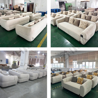Ensemble de canapés 1+2+3 places en tissu moderne pour salon, mobilier d'intérieur pour la maison et l'hôtel, vente en gros