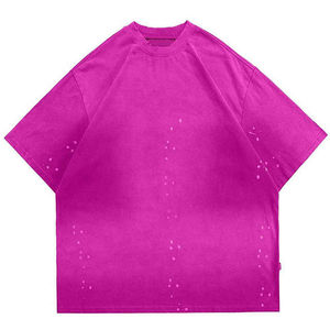 Camisetas de Manga Corta Extra Grandes Personalizadas para Mujer, Lavado Ácido, Ecológicas, 100% Algodón, Ropa Urbana, Colección de Verano - Product Image 1