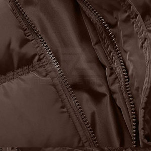 2025 Plus Size Winter Men's High Street Puffer <b>Jacket</b> with Stand Collar & Hood Customizable Sizes Made in Pakistan - Product Image 6