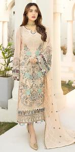 Pakistani Heavy Fox Georgette with Embroidery Work Nazarene Duppata Collection Party Sal-<b>war</b> Suit - Product Image 2