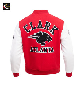 เสื้อแจ็กเก็ตมีตัวสีแดงแขนสีขาว - Product Image 3