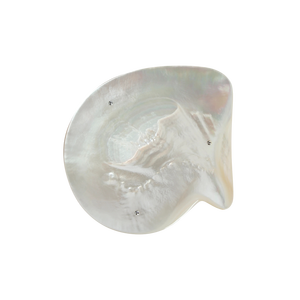 Plat de service en nacre de haute qualité, biodégradable, écologique, décoration côtière de luxe, vaisselle pour restaurants - Product Image 1