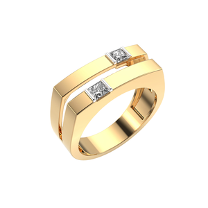 1,00 quilates princesa corte Moissanite diamante Art Deco hombres compromiso boda anillo él para fiesta 925 plata esterlina - Product Image 4