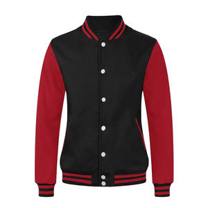 แจ็คเก็ตวาร์ซิตี้ผู้ชายขายดีประจำปี 2025 คอตั้ง โลโก้ด้านหน้า สีตามสั่ง แจ็คเก็ตเลตเตอร์แมน แจ็คเก็ตวาร์ซิตี้คุณภาพสูงสำหรับฤดูหนาว รับผลิตแบบ OEM - Product Image 2