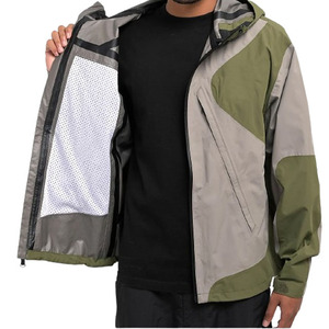 Chaqueta cortavientos de calidad superior Casual ropa deportiva al aire libre chaqueta de monopatín logotipo personalizado Patchwork Color Nylon - Product Image 4