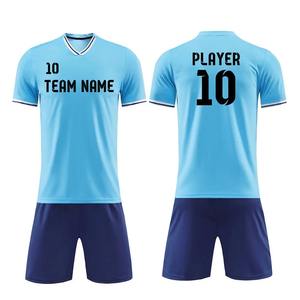 Fábrica al por mayor personalizado nuevo diseño transpirable poliéster fútbol Jersey conjunto mejor precio sublimación Deportes Fútbol uniforme - Product Image 3